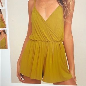 Lulus mustard romper